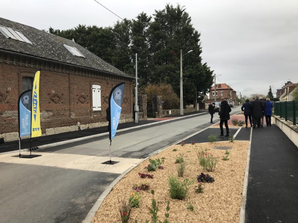 Réaménagement d la rue de Guiscard - Crisolles (60) - 2019